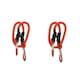 image 1 of 24" 60cm Bungee Rope with Carabiner Clips Cords Elastic Tie Down Fasteners 2pc