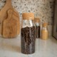 image 5 of Argon Tableware Glass Storage Bottles with Cork Lids - 720ml - Pack of 6