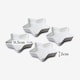 image 5 of Wm Bartleet & Sons Porcelain Mini Star Dish, Set of 4 White