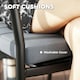 image 4 of Outsunny 3 PCS Rattan Bistro Set with Cushions Coffee Table and Chairs