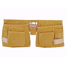 Faithfull Double Tool & Nail Pouch | Multi | Multi Colour | 215 x 500mm (8.1/2 x 20in) | 1