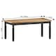 image 5 of Corona Charcoal Large Extending Table & 6 Chairs Set Solid Wood Mexican Pine Wooden Large Long Kitchen Dark Grey