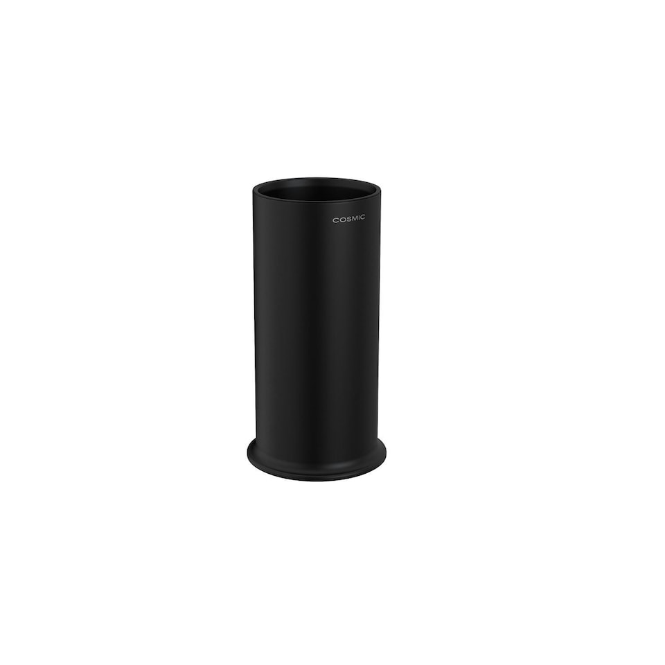 image 1 of Cosmic Freestanding Toothbrush Holder with Durable Stainless Steel Matt Black