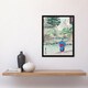 image 4 of View Of Benten At Inokashira Vintage Japan Framed Wall Art Print Gekko 12x16"