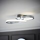 image 2 of ValueLights Infinity Chrome Swirl Integrated LED Ceiling Light | Chrome