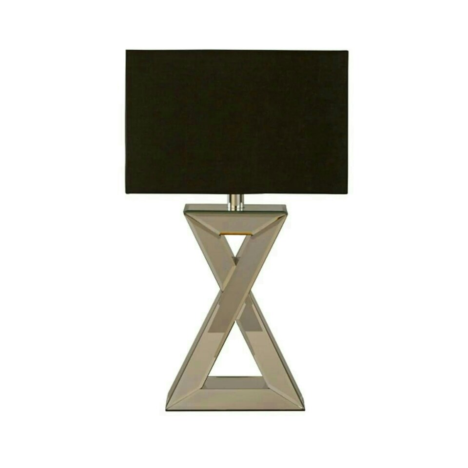 image 1 of Athena Chrome Small Mirror Table Lamp Chrome