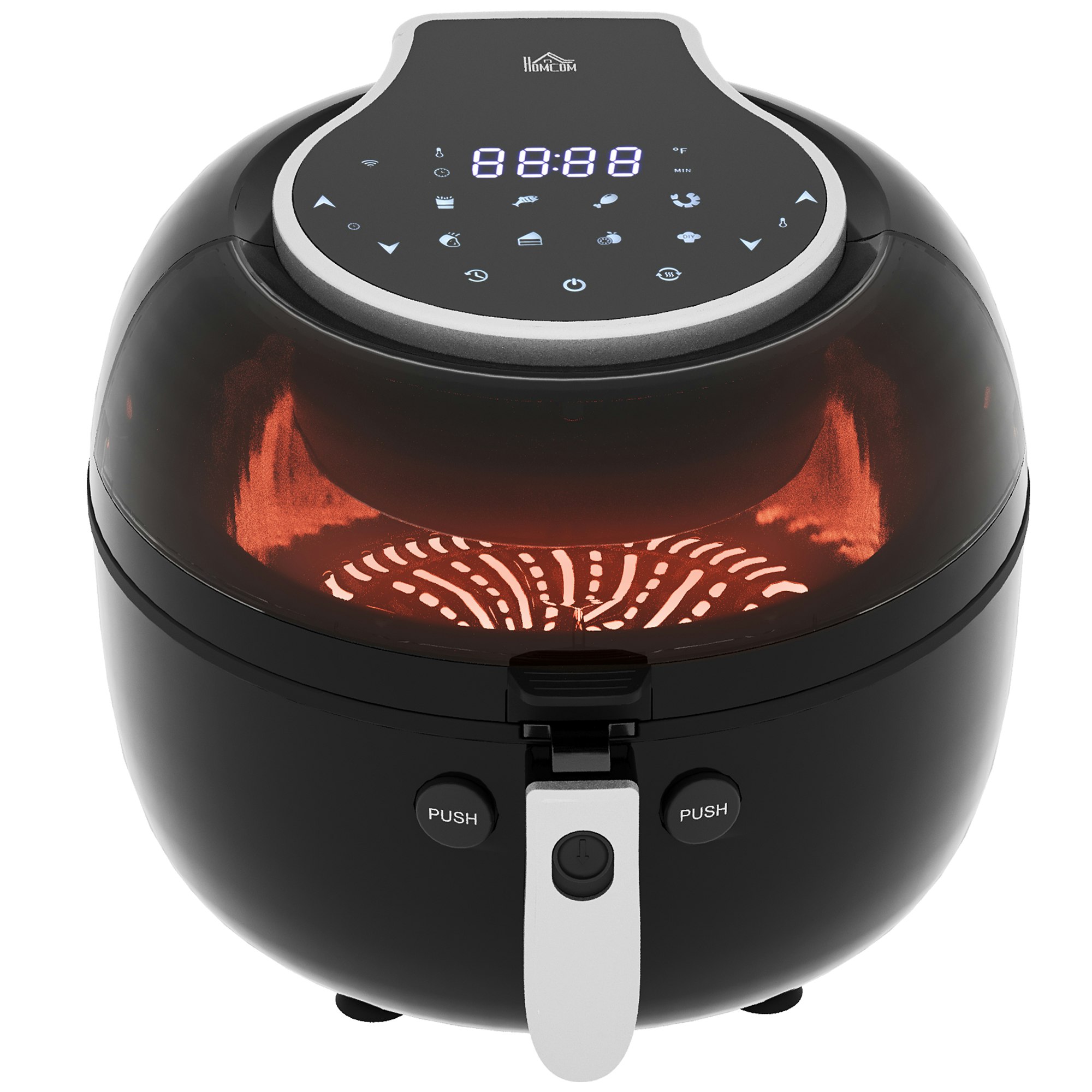 Homcom 7L Digital Air Fryer With Rapid Air Circulation 1500W