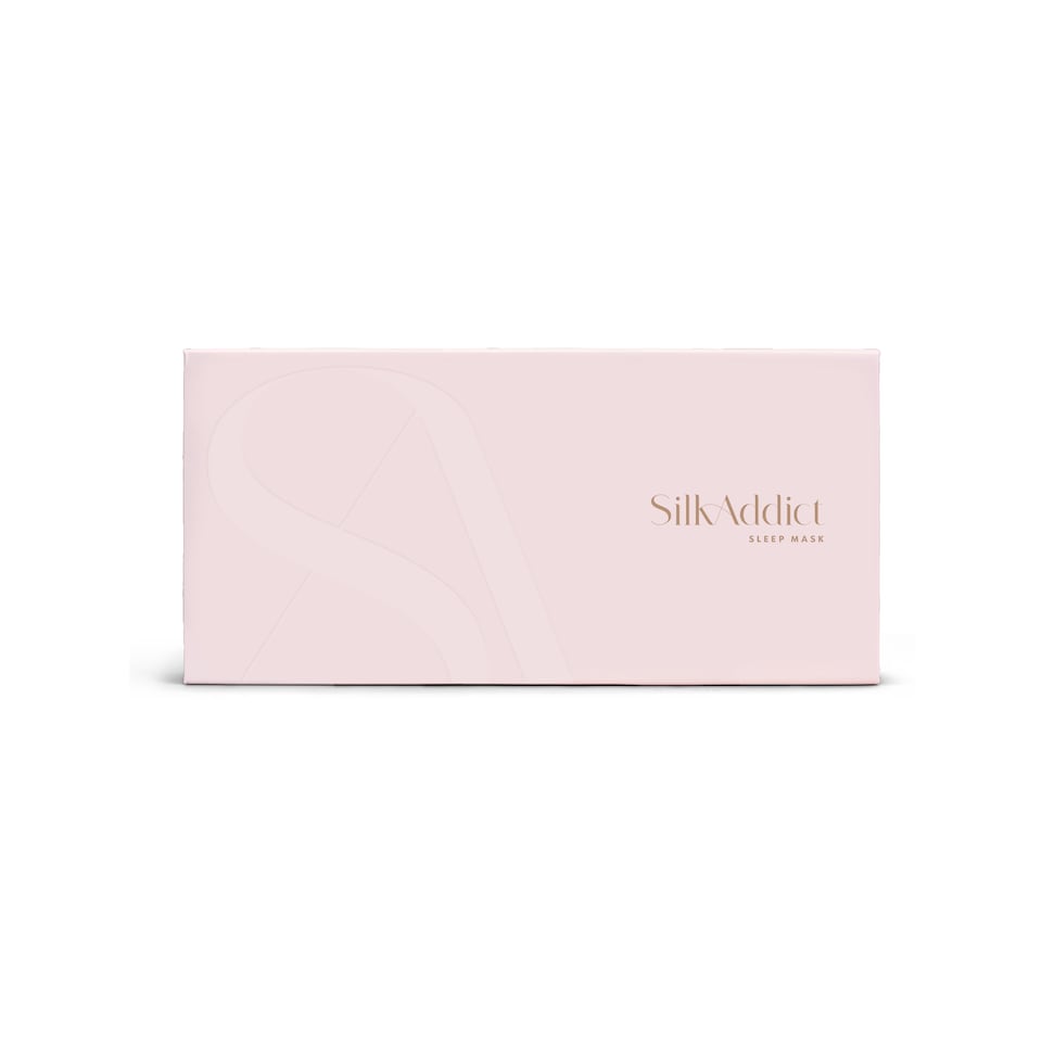 image 1 of Silk Addict 100% Mulberry Silk Sleep Mask – Pale Pink | Pink | 1