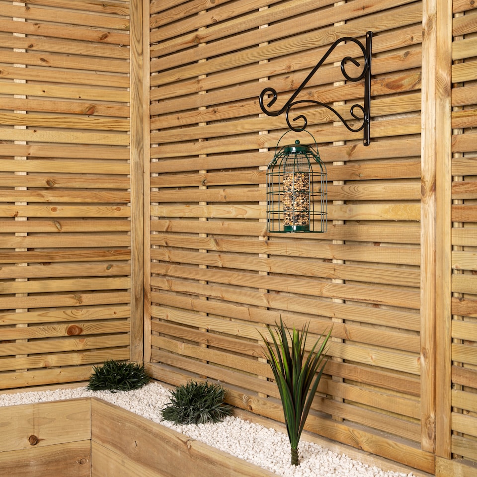 image 1 of Pack of 12 Wild Bird Hanging Nut Feeder with Squirrel Guard