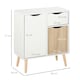 image 7 of HOMCOM Floor Cabinet Storage Cupboard Sideboard with Drawer for Bedroom