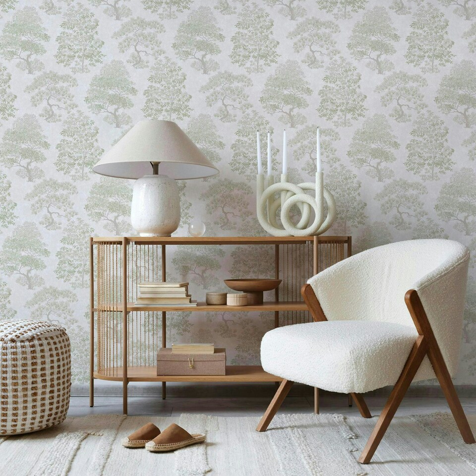 image 1 of Superfresco Elmwood Sage Wallpaper Green | Sage