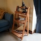 image 6 of Wooden Shelf Foldable Rack Flower Plant Pot Stand Storage Display Holder 3 Tier