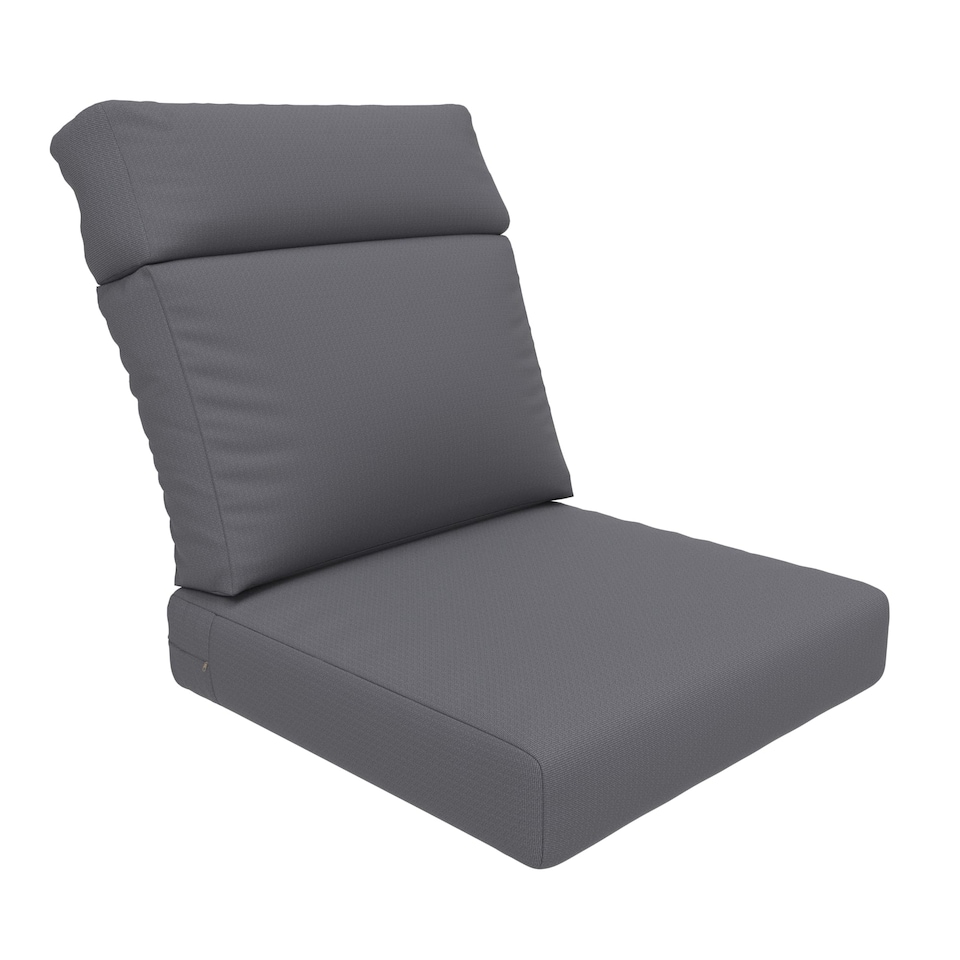 image 1 of Covers&All CoverRite Rectangle High Back Chair Cushion, Water, UV and Fade Resistant for Patio High Back Chair Cushions, Back 22 x 22 x 5 & Seat 44 x
