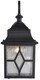 image 2 of Traditional Outdoor Matt Black Wall Lantern Light with Cathedral Lead Glass | Black