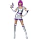 image 2 of Fever Womens/Ladies Space Cadet Costume Set - Metallic Silver - M M