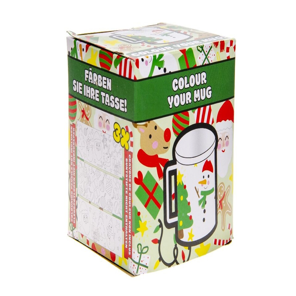 image 1 of Color Your Own Mug White | Christmas