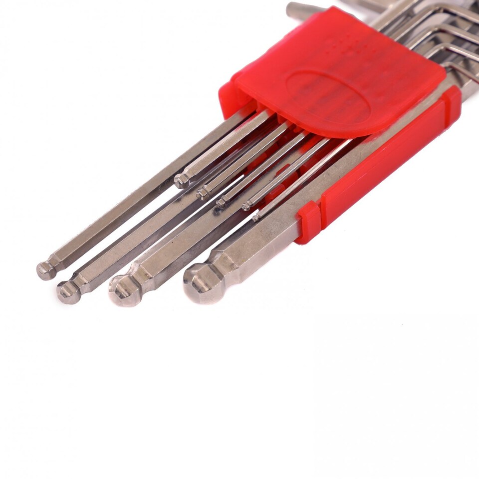 image 1 of Set of 9 Hex Allen Wrench Repair Tool L Shape TRX Key