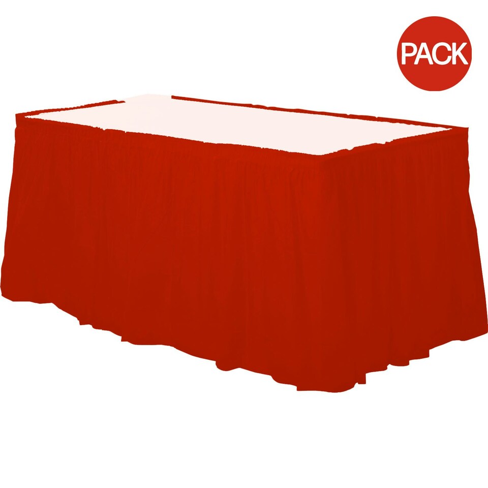 Amscan Rectangular Plastic Tablecover (Pack Of 12) - Orange Peel - 137cm x 274cm