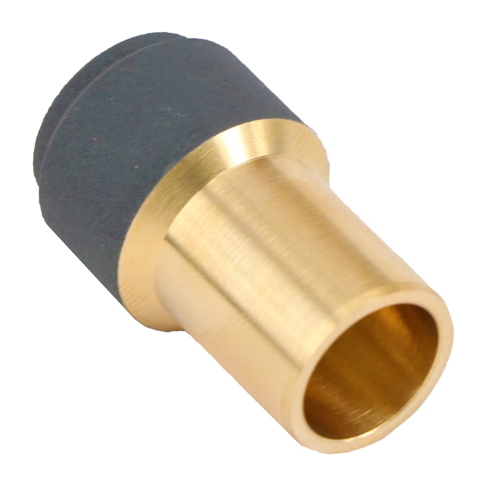 image 1 of SPARES2GO Radiator Valve 15mm x 10mm Anthracite Pushfit Reducing Straight Speed Fit Compression Stem