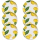 image 1 of Lemon Fresh Melamine/Plastic Dinner Plates - Set of 6 | Yellow | Set of 6