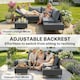 image 3 of Outsunny 5 Seater Rattan Garden Furniture Set, Adjustable Back