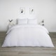 image 1 of OHS Geometric Tribal Embossed Textured Duvet Bedding Set, King - White