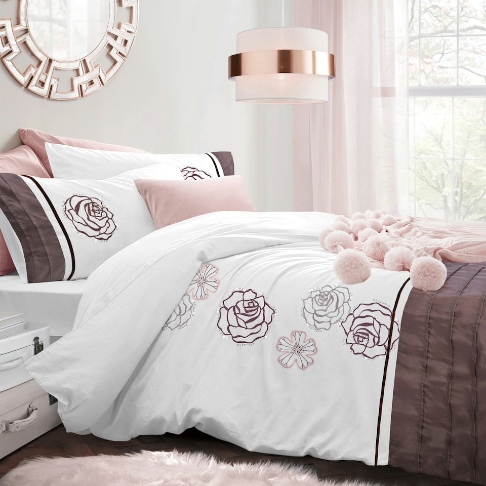 Intimates Floral Florentine Sequin Duvet Cover & Pillowcase Set Multi | Multi | King