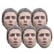 image 1 of Liam Gallagher Cardboard Face Masks - Pack of 6