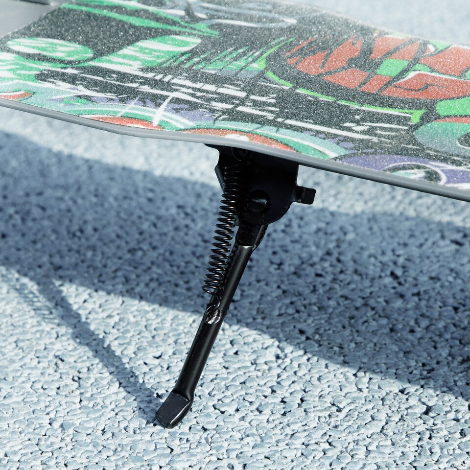 image 1 of AIYAPLAY Kids Scooter, Foldable Kick Scooter with Adjustable Handlebar, 200mm Big Wheel, Rear Fender Brake, Gift for Ages 6-12 Years, Boys and Girls | Green