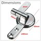 image 2 of Marco Paul Stainless Steel Toilet Seat Fittings Silver