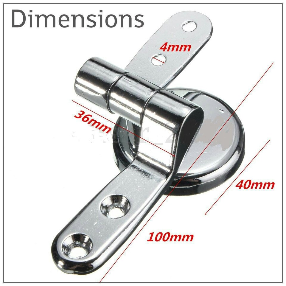 image 1 of Marco Paul Stainless Steel Toilet Seat Fittings Silver