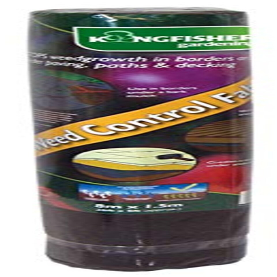 image 1 of 8m x 1.5m Roll of Weed Control / Weed Guard Fabric for Gardens | Black | Black | 1