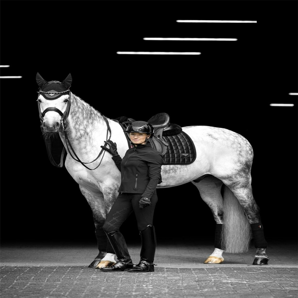 image 1 of LeMieux Loire Classic Dressage Square Purple | Large