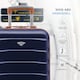 image 4 of 55x35x20cm Carry On Cabin Hard Shell Suitcase - 100+ Airlines Approved Including EasyJet (Paid), British Airways, Ryanair (Priority), TUI Blue | Navy/Tan | Cabin Bag