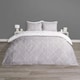 image 1 of OHS Geometric Reversible Print Duvet Cover and Pillowcase Set, Single - Grey