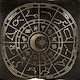 image 3 of Something Different Astrology Wheel Square Cushion - Black/Gold - One Size