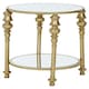 image 2 of Marcia 2 Tier Gold Finish Side Table Gold