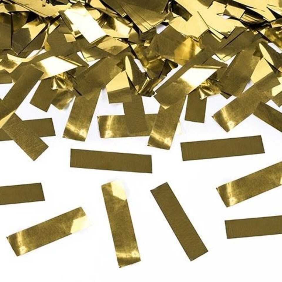image 1 of Gold Metallic Medium Confetti Cannon 40cm