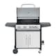 image 3 of 4 + 1 Burner Gas BBQ with Built-in Side Burner, Thermometer & Folding Shelves