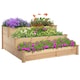 image 6 of Outsunny Wooden Raised Bed 3-Tier Planter Kit Elevated Plant Box 124x124x56cm