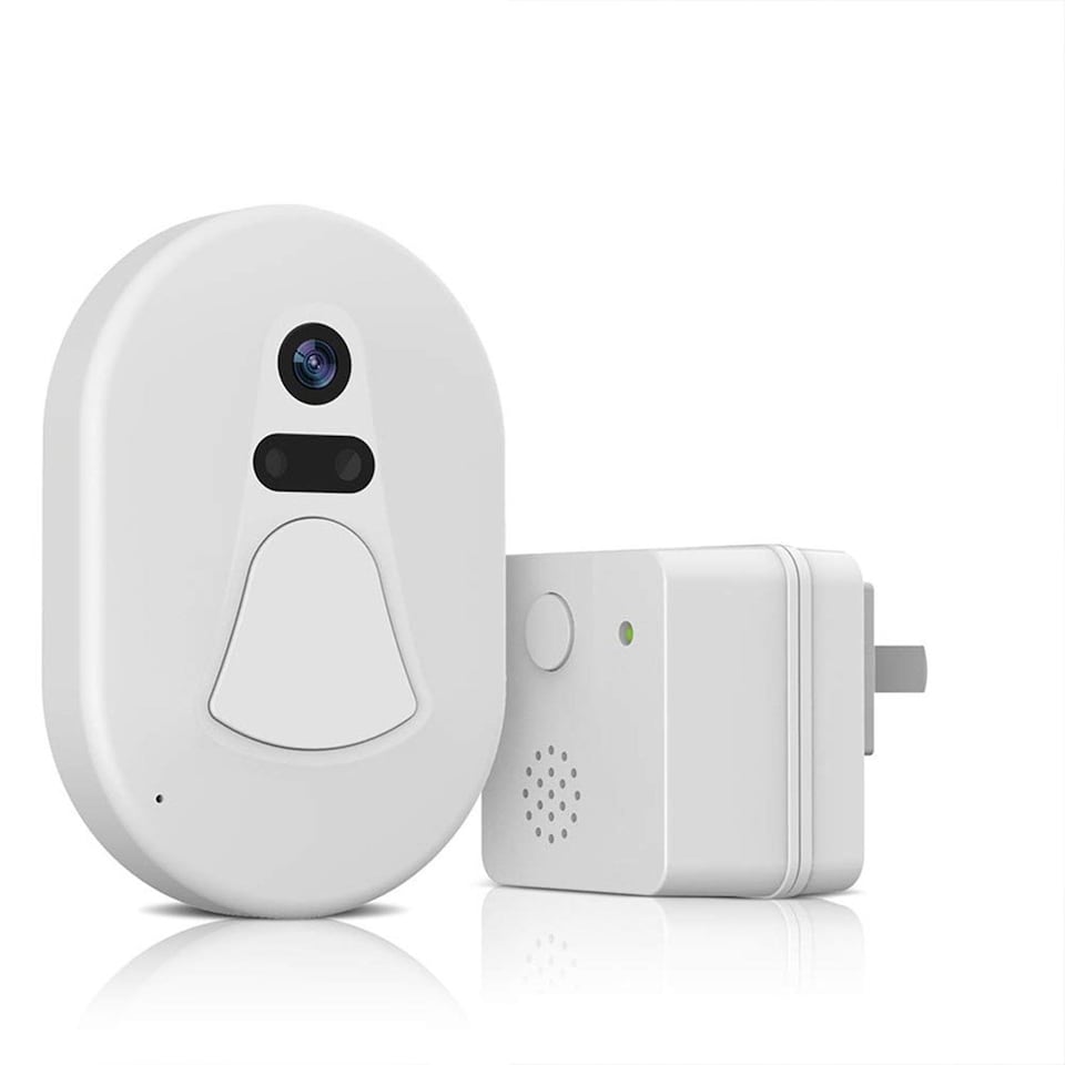 image 1 of Aquarius WiFi Wireless Smart Camera Doorbell Home Security Video Intercom White