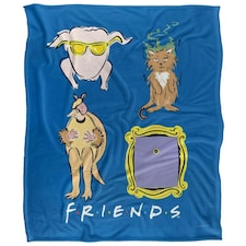Friends Icons Blanket - Multicoloured - One Size