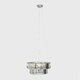 image 2 of ValueLights Elegant 5 Way Tiered Chrome And Clear Crystal Ceiling Light Pendant Fitting