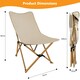 image 2 of Folding Camping Chair Portable Canvas Butterfly Chair for Adults Up to 150kg N/A
