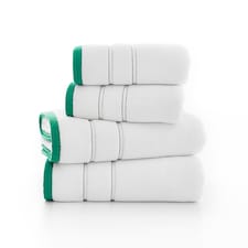 Delamere Zero-Twist Luxury Cotton Towels – Ultra-Soft, Absorbent & Stylish Green | Green | Hand towel