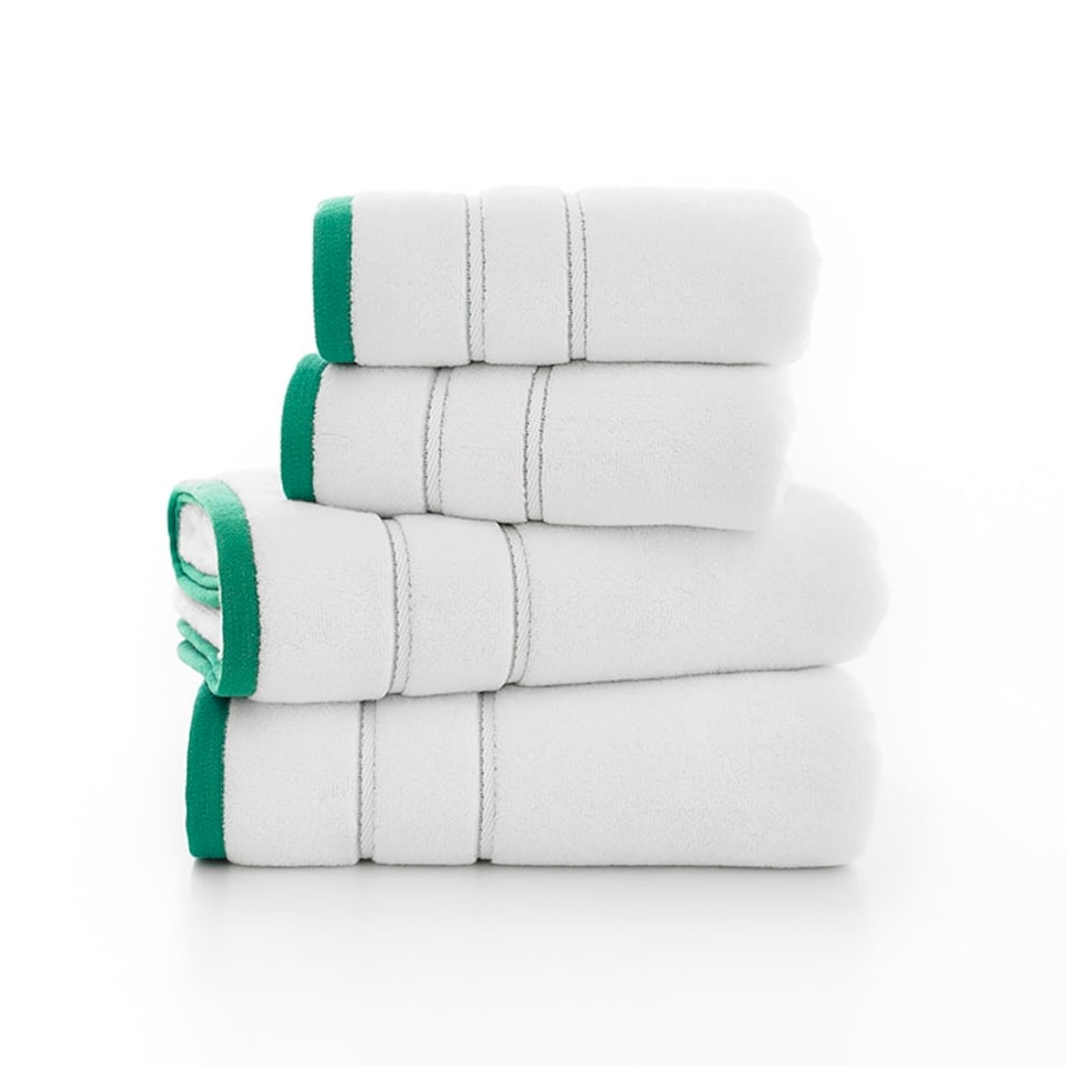 image 1 of Delamere Zero-Twist Luxury Cotton Towels – Ultra-Soft, Absorbent & Stylish Green | Green | Hand towel