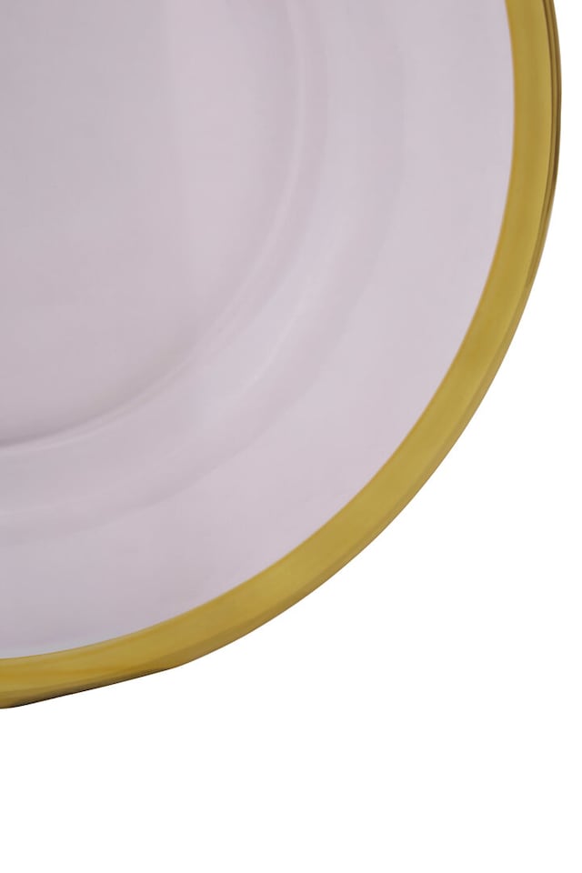 image 1 of Ida Textured Glass Side Plate With Gold Rim
