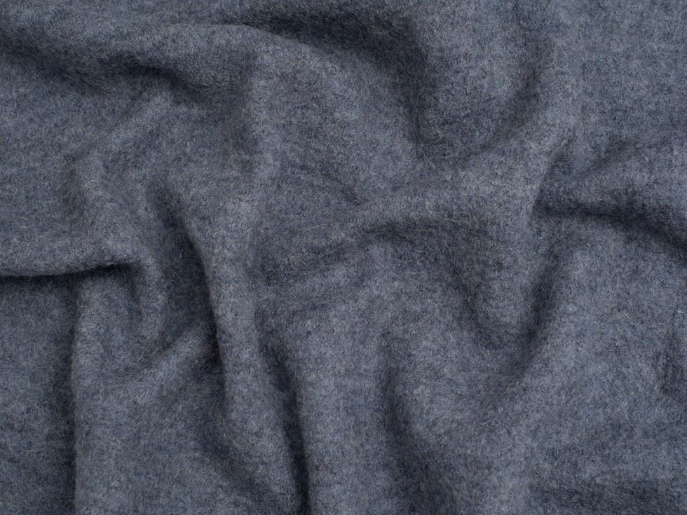 Minerva Core Range Blue 100% Pure Boiled Wool Coating Fabric for Dressmaking, 140cm / 55" Wide - per metre
