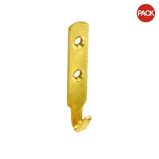 Securpak Heavy Duty Picture Hooks (Pack of 2) - Gold - 60mm