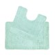 image 1 of Lisa Two Piece Non Slip Bath & Toilet Mat Set Green | Duckegg